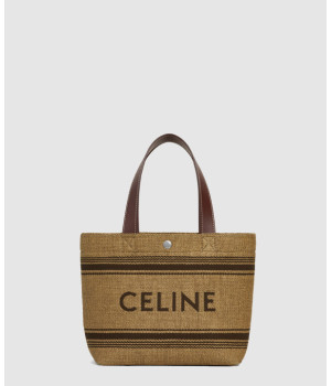 셀린느 미니 카바스 텍스타일 라피아 116992