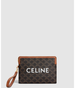 셀린느 스몰 트리옹프 스트랩 파우치 10J502