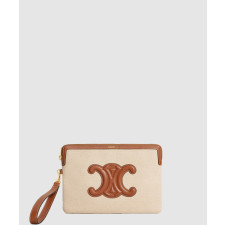 셀린느 스몰 트리옹프 스트랩 파우치 10J502