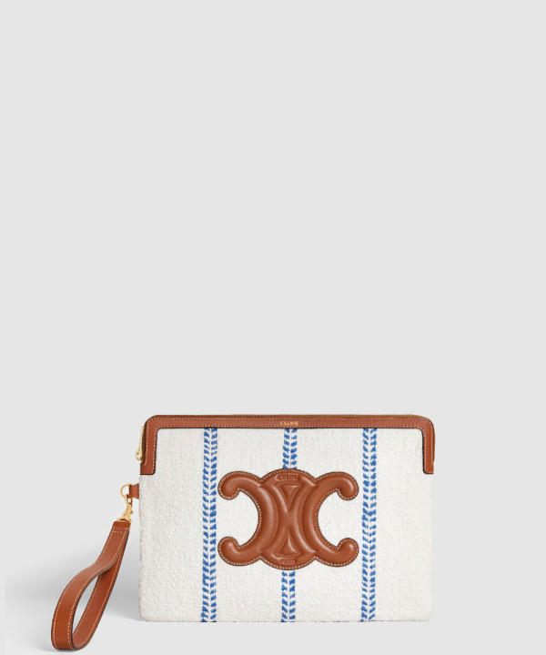 셀린느 스몰 트리옹프 스트랩 파우치 10J502