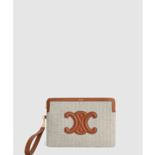 셀린느 스몰 트리옹프 스트랩 파우치 10J502