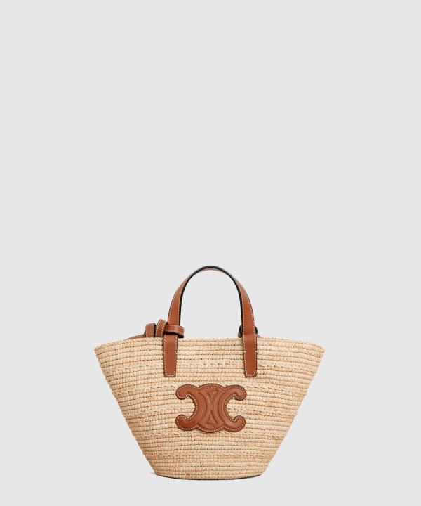 셀린느 나노 서플 라피아 클래식 바스켓백 10M582