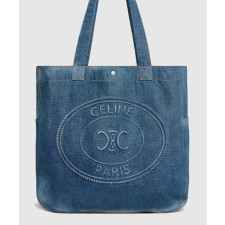 셀린느 데님 라지 카바스 토트백 122462