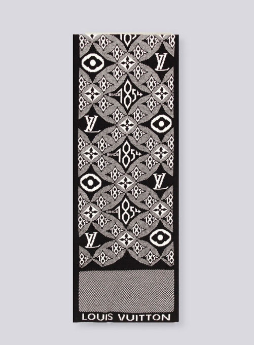 (국내배송) 루이비통 SINCE 1854 울 자카드 머플러 (양면)