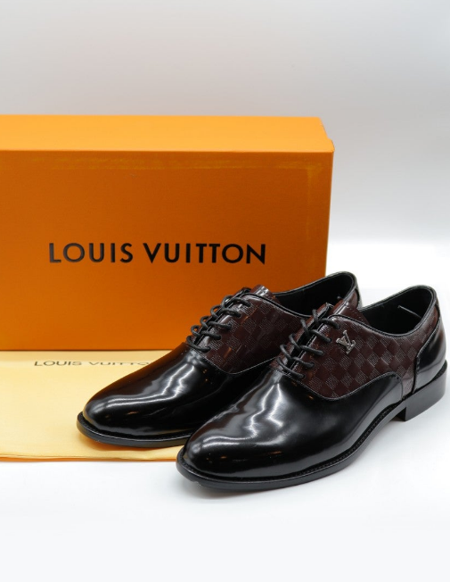 (국내배송) 루이비통 클래식 레이스업 투톤 구두