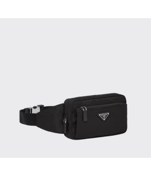 (국내배송) 프라다 리나일론 사피아노 가죽 벨트백