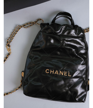 (국내배송) 샤넬 22 레더 백팩 스몰