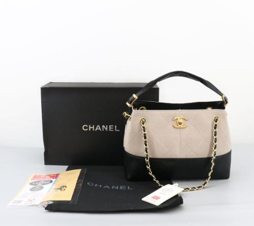 (국내배송) 샤넬 투톤 공방 스웨이드 쇼퍼백 스몰