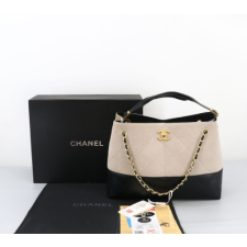 (국내배송) 샤넬 투톤 공방 스웨이드 쇼퍼백 미듐