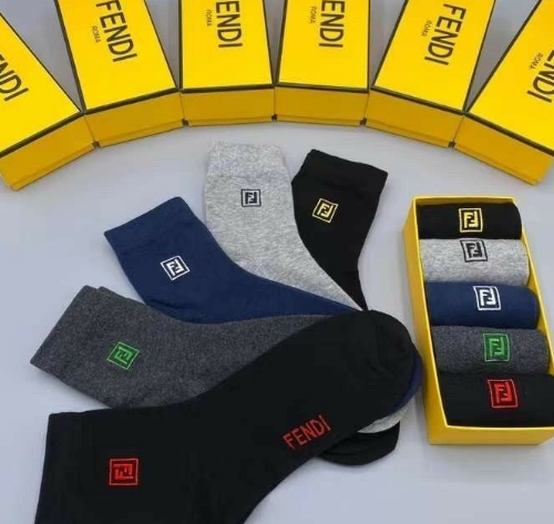 (국내배송) 펜디 남녀공용 5종 양말세트