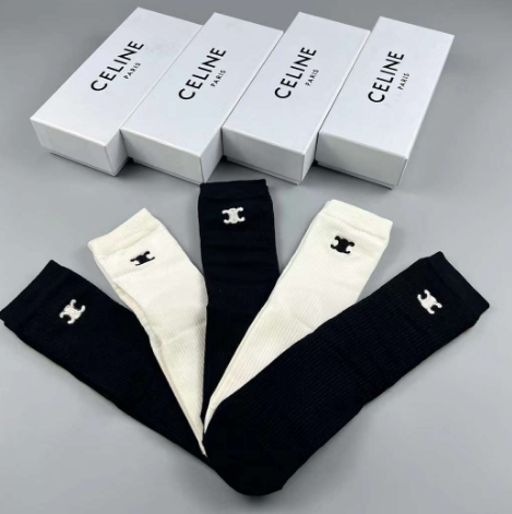 (국내배송) 셀린느 남녀공용 5종 양말세트