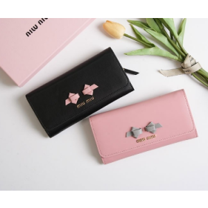 (국내배송) 미우미우 리본 지퍼 장지갑 & 카드케이스