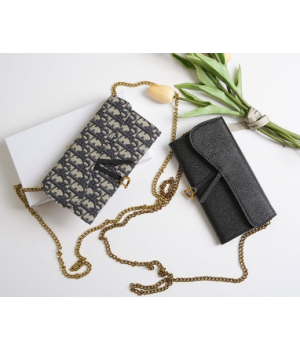 (국내배송) 디올 새들 스몰 체인 파우치 장지갑