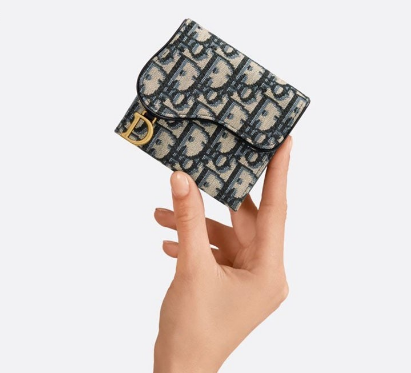 (국내배송) 디올 수입고급 새들 로터스 반지갑