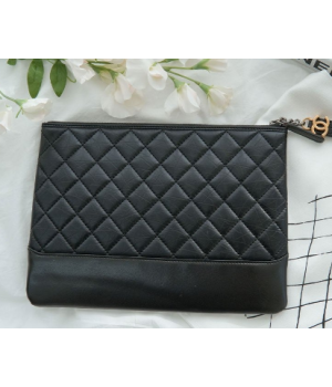 (국내배송) 샤넬 가브리엘 카프스킨 뉴미디움 블랙