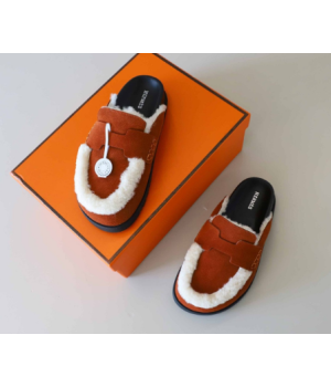 (국내배송) 에르메스 스웨이드 고(GO) 뮬 슬리퍼