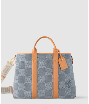 루이비통 위켄드 토트 다미에 데님 N40702