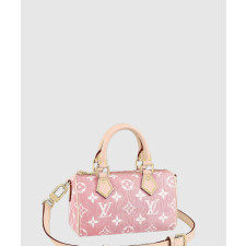 루이비통 나노 스피디 핑크 모노그램 자카드 데님 M81213