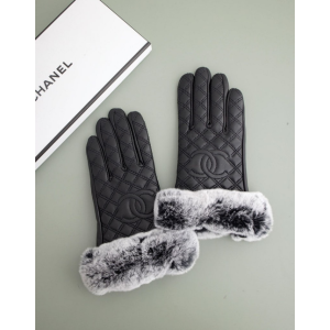 (국내배송) 샤넬 퍼 레더 퀄팅 장갑