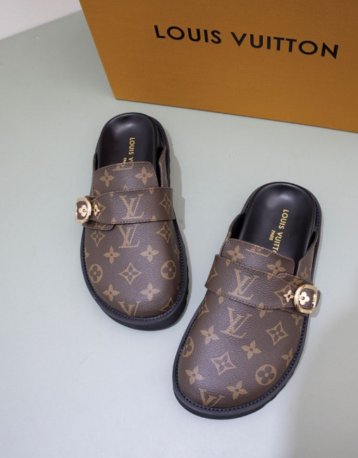(국내배송) 루이비통 코지 클로그 뮬 슬리퍼