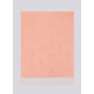 (국내배송) 미우미우 엠브로이드 로고 울 자카드 태슬 숄 머플러