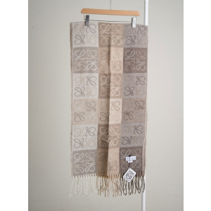 (국내배송) 로에베 아나그램 패턴 울 프린지 머플러