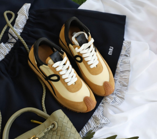 (국내배송) 로에베 나일론&스웨이드 플로우 러너