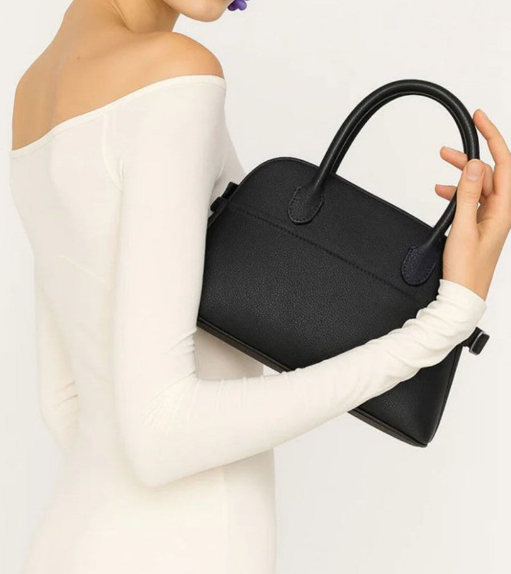 (국내배송) 더 로우 소프트 마고 12 레더 토트백