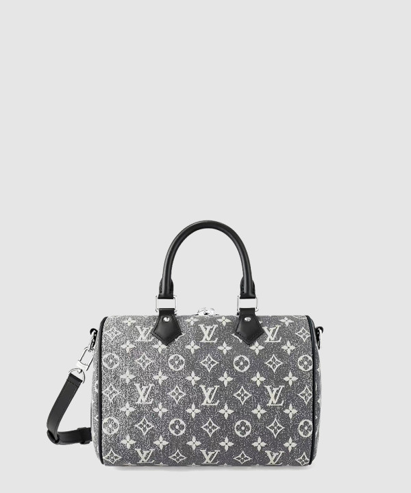 루이비통 스피디 반둘리에 25 데님 자카드 그레이 M21464