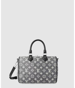 루이비통 스피디 반둘리에 25 데님 자카드 그레이 M21464