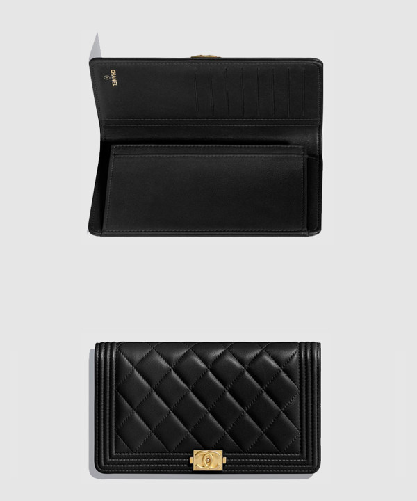 샤넬 보이 플랩 장지갑 A80285