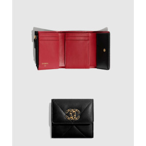 샤넬 19 스몰 플랩 반지갑 AP1064