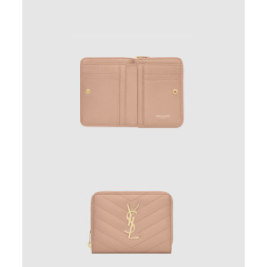 생로랑 컴팩트 지퍼 어라운드 반지갑 403723