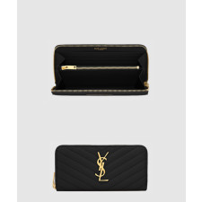 생로랑 마틀라세 모노그램 지퍼 장지갑 358094