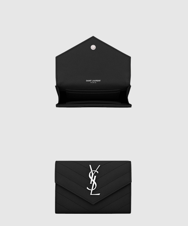 생로랑 모노그램 엔벨로프 반지갑 414404