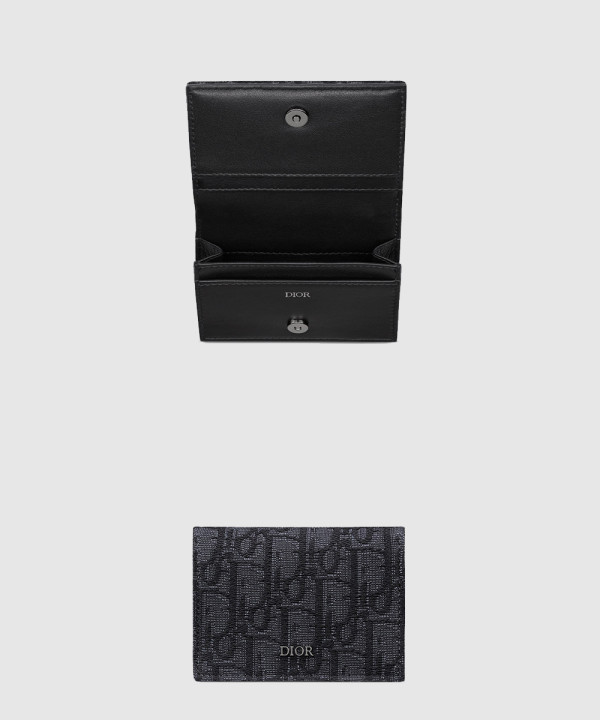 디올 오블리크 비즈니스 카드지갑 2ESCH