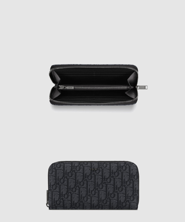 디올 오블리크 지퍼 장지갑 2ESBC