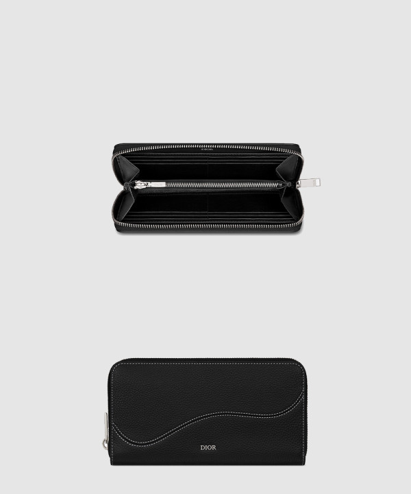 디올 새들 지퍼 장지갑 2ADBC