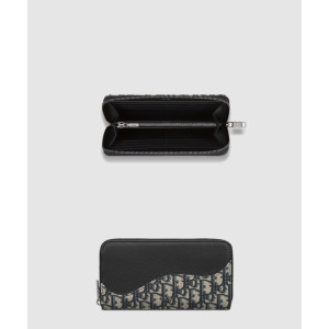 디올 새들 지퍼 장지갑 2ADBC