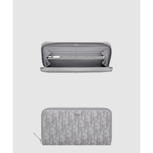 디올 오블리크 지퍼 장지갑 2ESBC