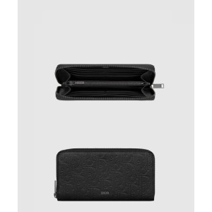 디올 가죽 지퍼 장지갑 2ESBC