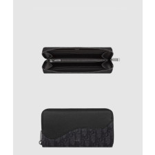 디올 새들 지퍼 장지갑 2ADBC