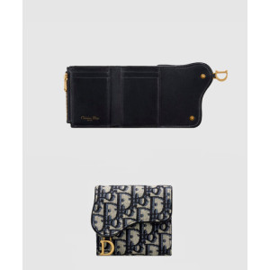 디올 새들 로투스 반지갑 S5652