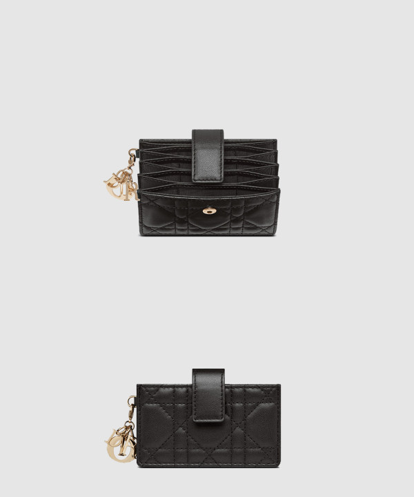 디올 레이디 아코디언 카드지갑 S0074