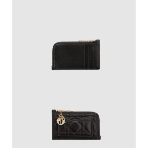 디올 레이디 디올 컴팩트 코스모스 지퍼 카드 지갑 S0965