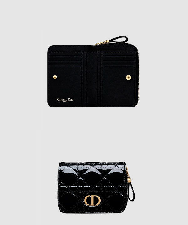 디올 카로 컴팩트 코스모스 지퍼 지갑 S5032