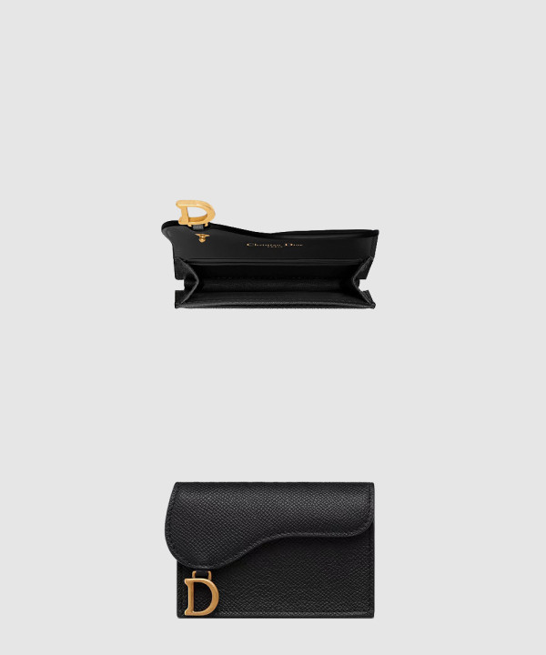 디올 새들 블룸 플랩 카드 지갑 S5611