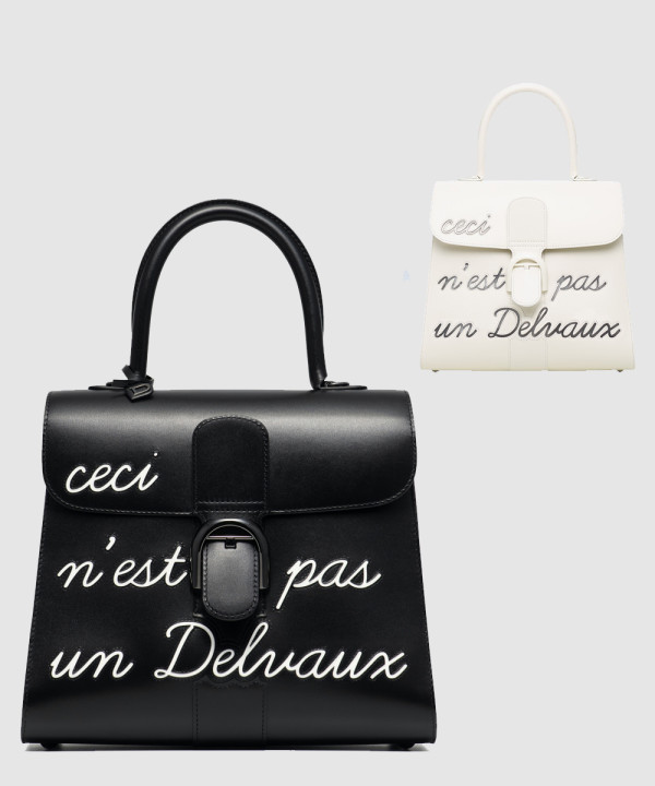 델보 브리앙 MM 복스카프 LHumour 탑핸들 레터링