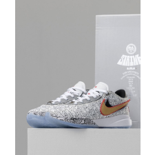 (국내배송) 나이키 Nike 르브론 20 EP 화이트 메탈릭골드