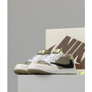 (국내배송) 나이키 에어조던 1 로우 골프 x Travis Scott 트래비스 스캇 Neutral Olive